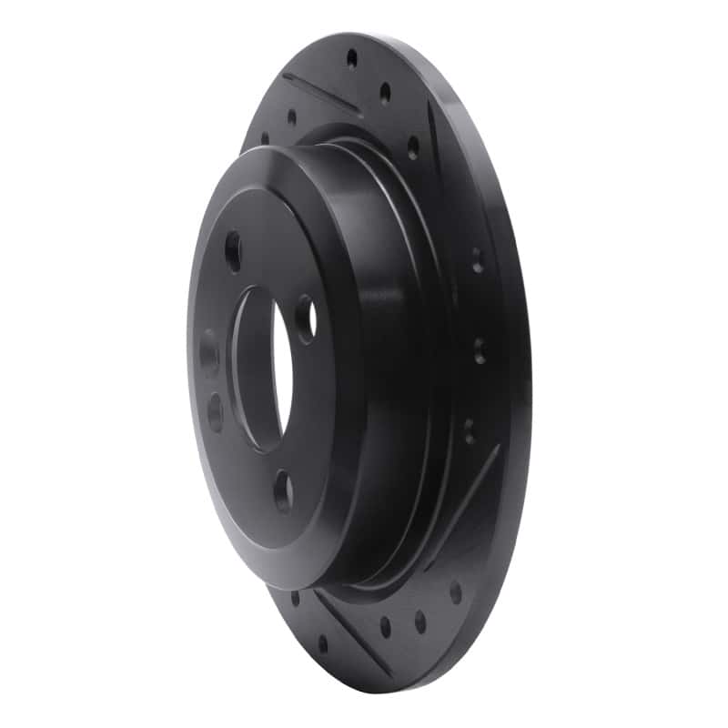 R1 Concepts — R1 02-15 Mini Cooper (Excl Clubman) Rear Right Drilled & Slotted Black Brake Rotor
R1 Brake Rotor Drill - view 2