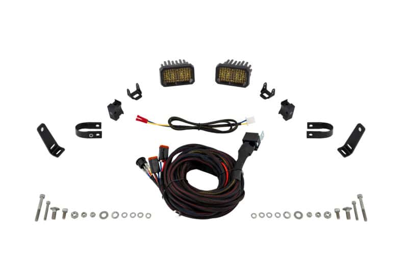 Diode Dynamics — Diode Dynamics Stage Series 1 1/4 In Roll Bar Chase Light Kit SSC2 Pro - Yellow (Pair) - view 1