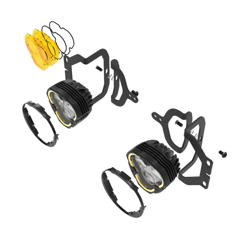 KC HiLiTES — KC HiLiTES FLEX ERA 3 Dual Mode SAE Fog Lights - 2-Light Master Kit for Jeep JL/JT Sport Bumpers - view 17