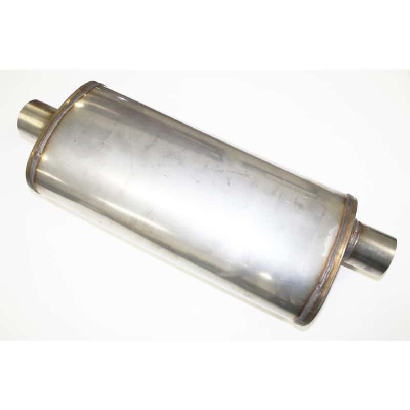 JBA — JBA Universal Straight-Through Style 304SS Muffler 18x8x5 2.5in Inlet Diameter Offset/Center
Muffler - view 2