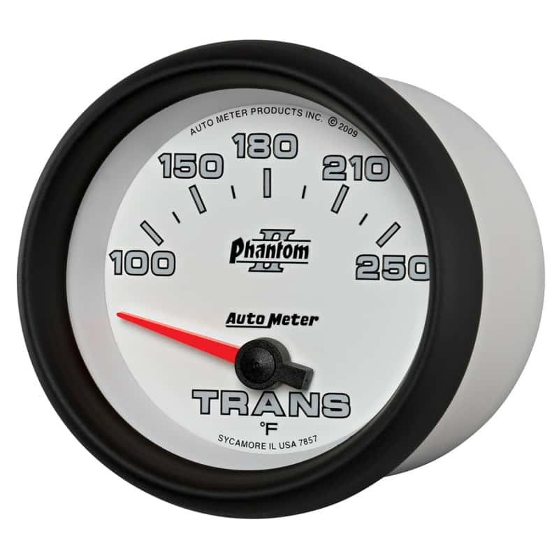 AutoMeter — AutoMeter Gauge Transmission Temp 2-5/8in. 100-250 Deg. F Electric Phantom II
2-5/8" TRANS TEMP, 1 - view 8