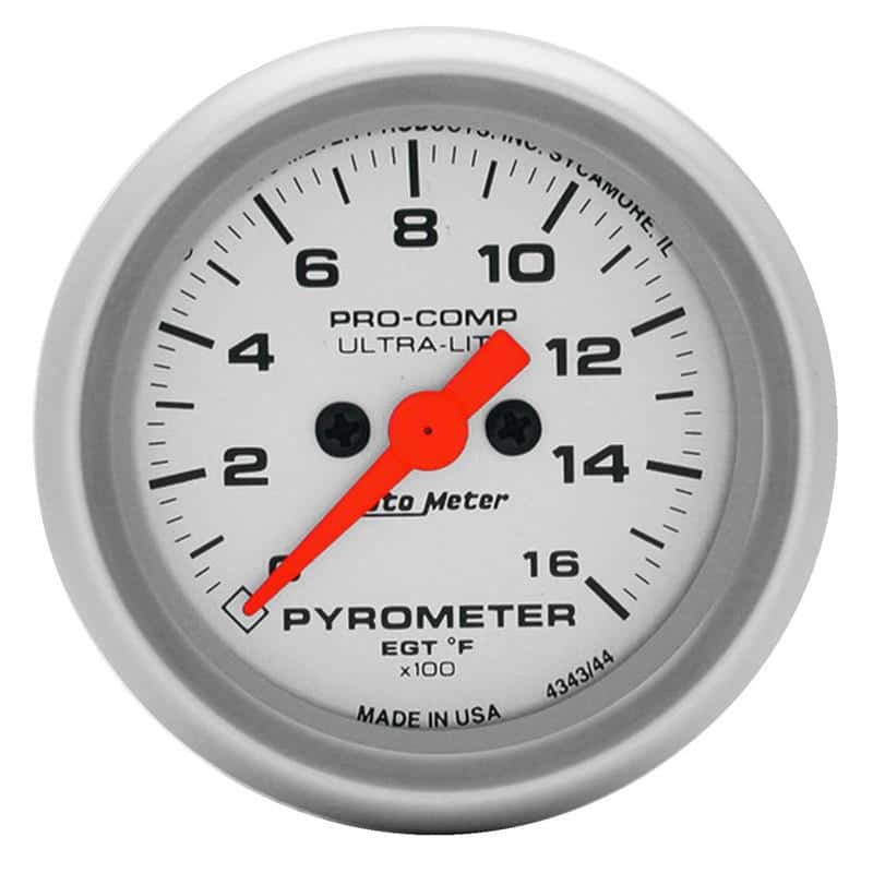AutoMeter — Autometer Ultra-Lite 52mm 0-1600 Deg F Electronic EGT Kit
2" E.G.T. KIT, 0-160 - view 1