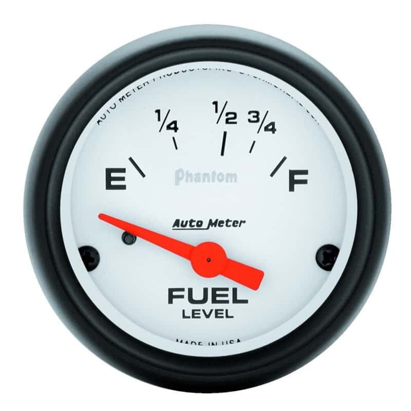 AutoMeter — Autometer Phantom 2-1/16in Electrical Fuel Level Gauge 16-158 Ohms
2" FUEL LEVEL, 16 E/ - view 1