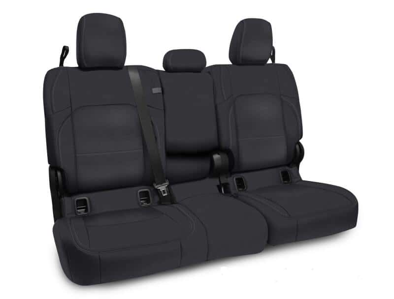 PRP Seats — PRP 2020+ Jeep Gladiator JT Rear Bench Cover with Leather Interior - All Black
Seat Covers - view 2
