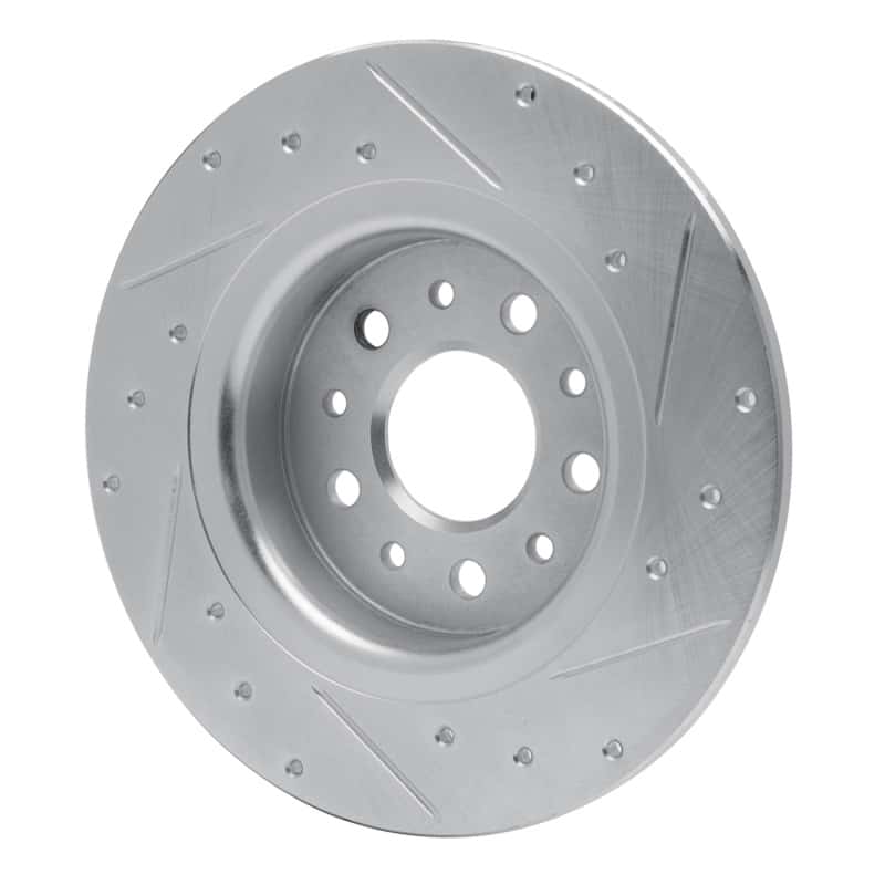 R1 Concepts — R1 14-19 Fiat 500L Rear Left Drilled & Slotted Silver Brake Rotor
R1 Brake Rotor Drill - view 4