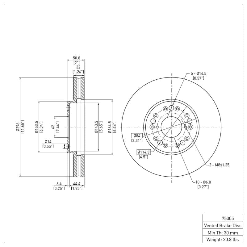 DFC — DFC 92-10 Lexus SC300 Front GeoSPEC Coated Rotor
DFC Brake Rotor - view 6