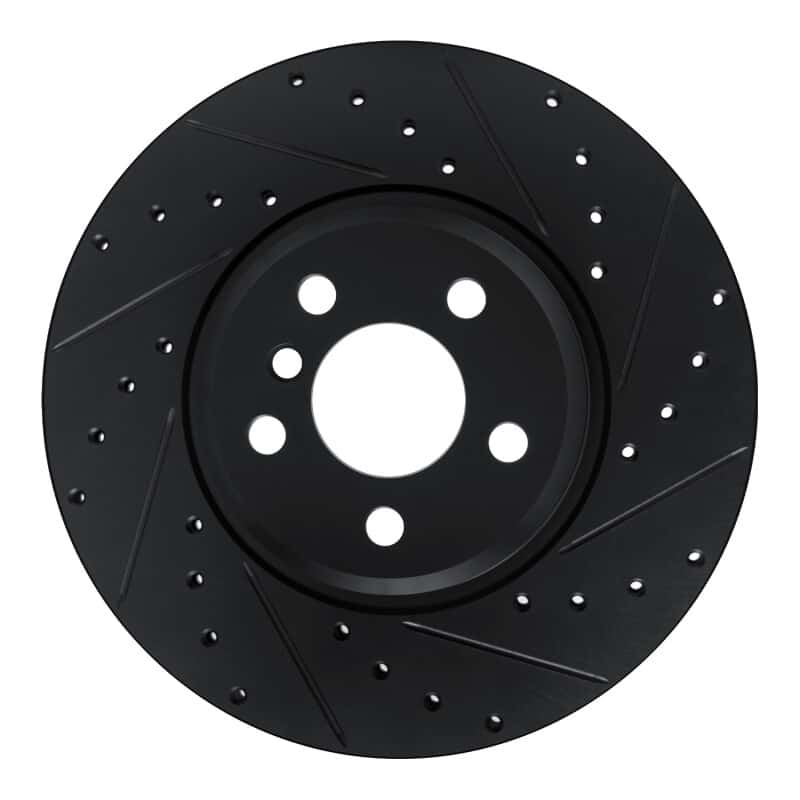 R1 Concepts — R1 18-25 BMW 330I Front Right Drilled & Slotted Black Brake Rotor
R1 Brake Rotor Drill - view 1