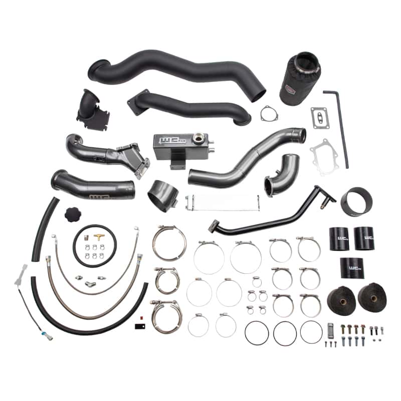 Wehrli — Wehrli 01-04 Chevrolet 6.6L LB7 Duramax S400 Twin Turbo Kit (No Turbo) - WCFab Grey
S400/Stk 01-04 GRY - view 2