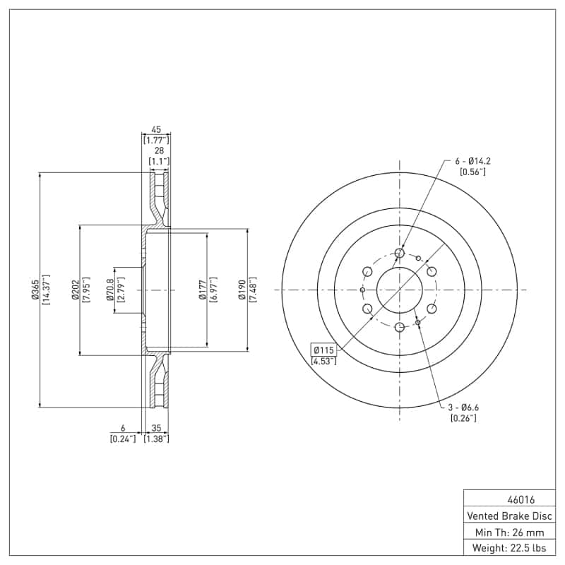 DFC — DFC 04-11 Cadillac STS Rear GeoSPEC Coated Rotor
DFC Brake Rotor - view 6