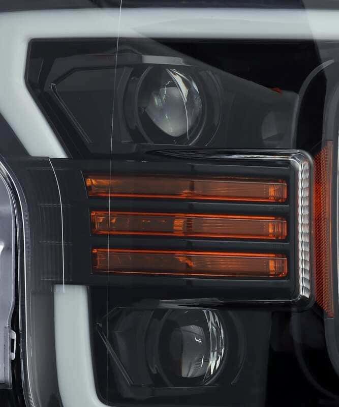 AlphaRex — AlphaRex 18-19 Ford F-150 PRO-Series Proj Headlights Plank Style Gloss Blk w/Activ Light/Seq Signal
Projector Headlights - view 4
