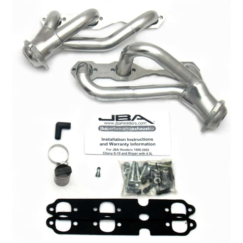 JBA — JBA GM S-Truck 4.3L V6 2WD 1-1/2in Primary Silver Ctd Cat4Ward Header
Exhaust Header - view 2