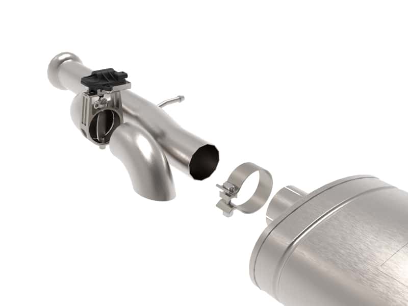 aFe — aFe Gemini XV 3in 304 SS Cat-Back Exhaust w/ Cutout 09-18 GM Trucks 4.3L/4.8L/5.3L w/ Black Tips
Cat-Back Exhaust - view 2