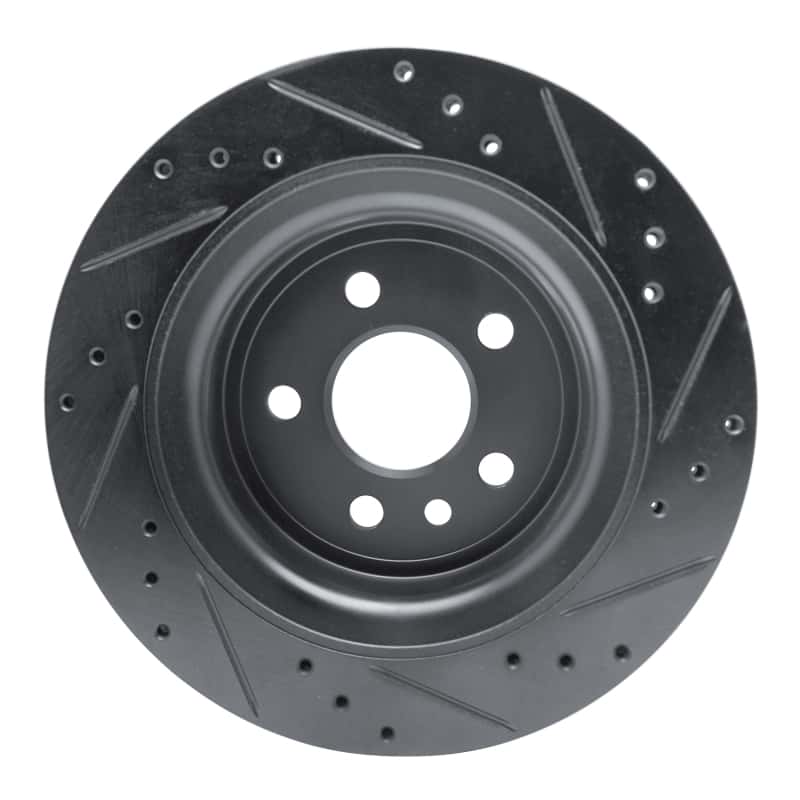 R1 Concepts — R1 10-17 Volvo XC60 Rear Left Drilled & Slotted Black Brake Rotor
R1 Brake Rotor Drill - view 5