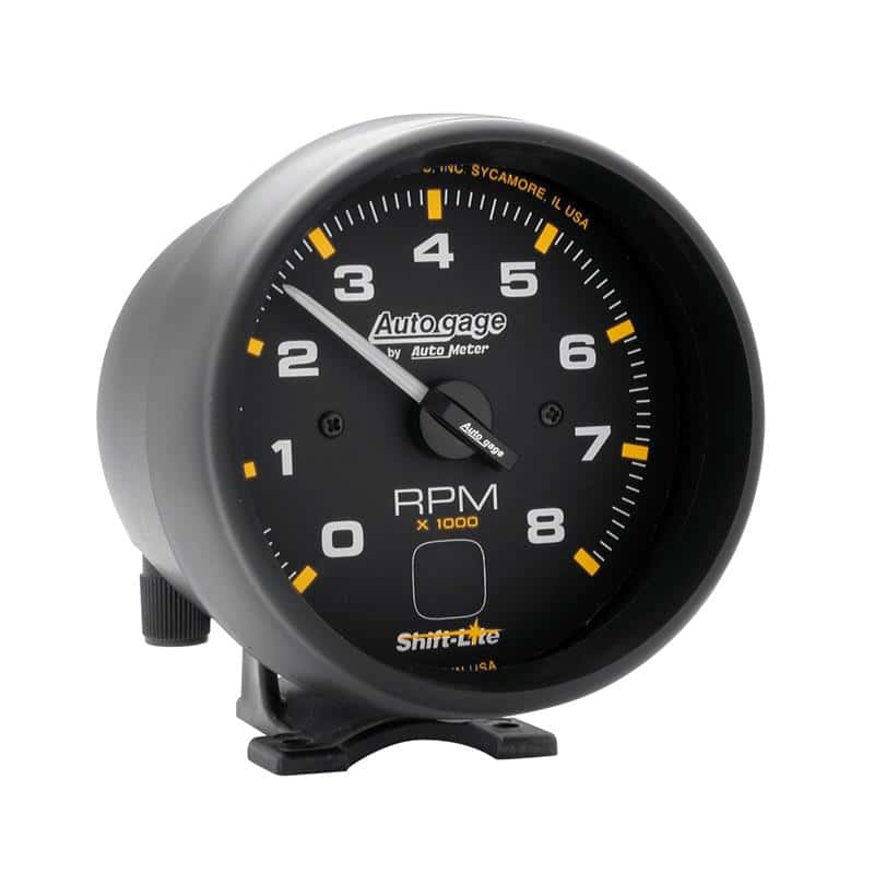 AutoMeter — Autometer AutoGage 3-3/4in Pedestal Tachometer 0-8000 RPM Black/Black w/ Shift Light
3.75" TACH 8kRPM SL - view 2
