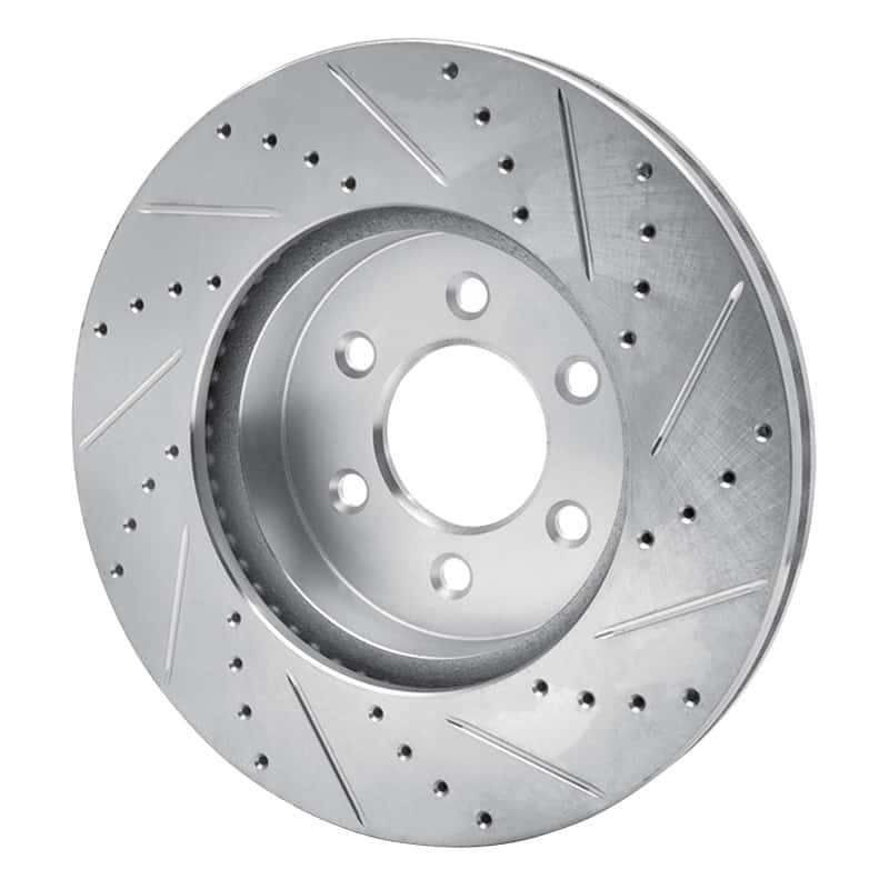 R1 Concepts — R1 03-03 Dodge Durango Front Left Drilled & Slotted Silver Brake Rotor
R1 Brake Rotor Drill - view 4