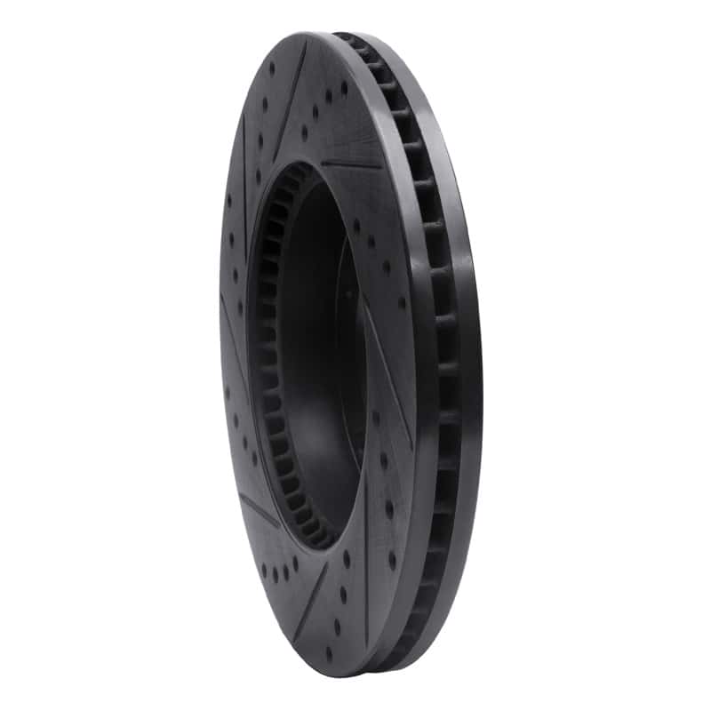 R1 Concepts — R1 2007-2009 Kia Sorento Front Right Drilled & Slotted Black Brake Rotor
R1 Brake Rotor Drill - view 4