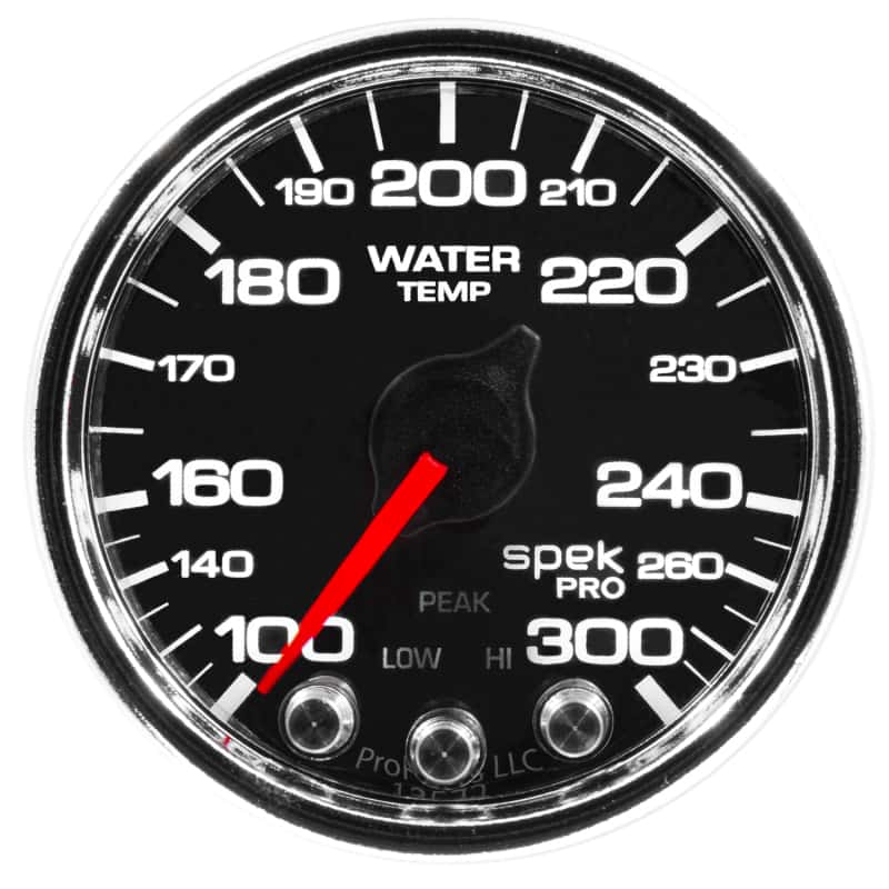 AutoMeter — Autometer Spek-Pro Gauge Water Temp 2 1/16in 300f Stepper Motor W/Peak & Warn Blk/Chrm
GA 2" WTEMP BCC SPEK - view 4