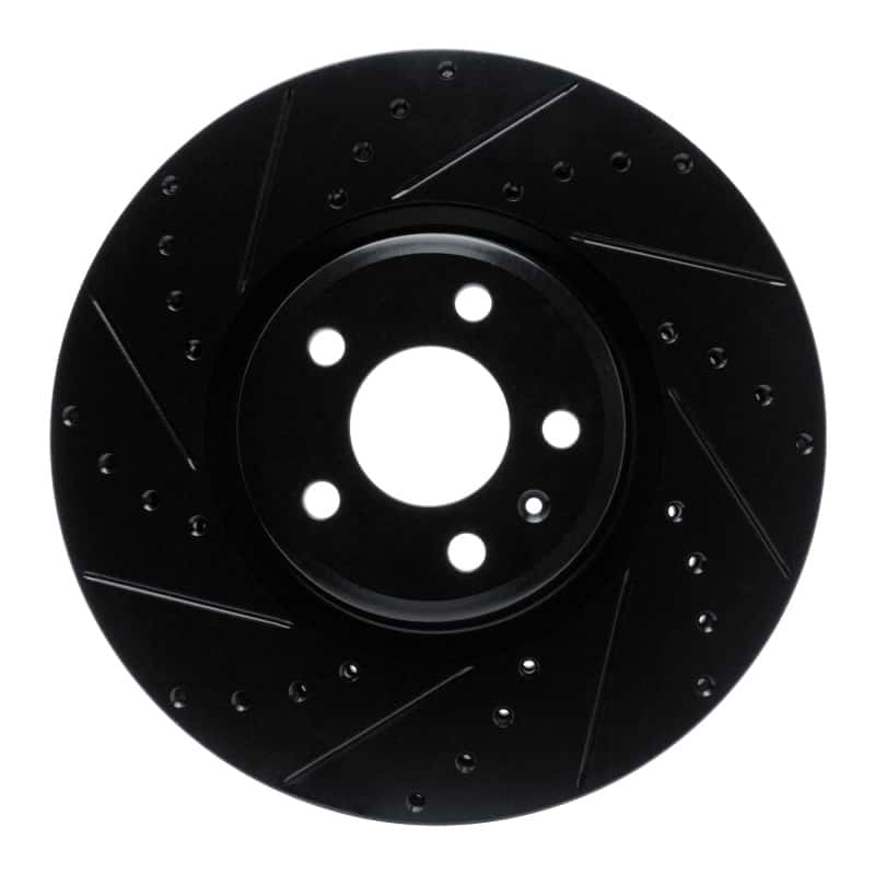 R1 Concepts — R1 2018-2025 Audi S5 Sportback Front Left Drilled & Slotted Black Brake Rotor
R1 Brake Rotor Drill - view 1