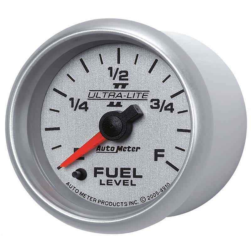 AutoMeter — Autometer Ultra-Lite II 2-1/16in 0-280 Ohm Programmable Fuel Level Gauge
2-1/16" FUEL LEVEL, - view 2