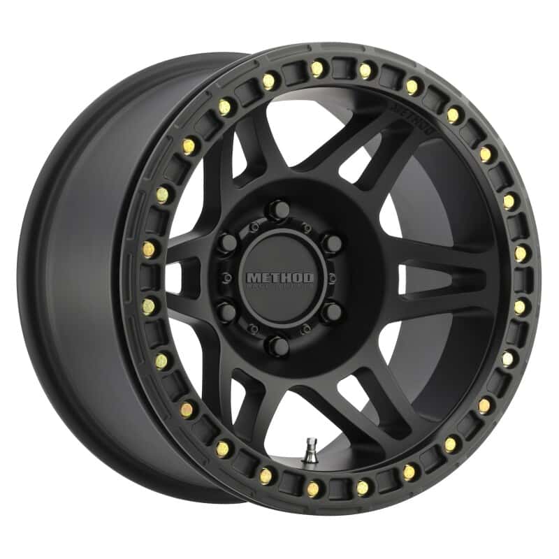 Method Wheels — Method MR106 Beadlock 17x9 -44mm Offset 5x5 71.5mm CB Matte Black w/BH-H24125 Wheel
mrwMR10679050544B - view 1
