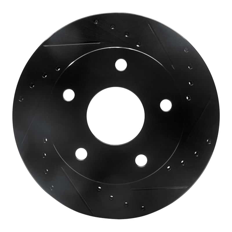 R1 Concepts — R1 94-99 Dodge Ram 1500 Pickup Front Right Drilled & Slotted Black Brake Rotor
R1 Brake Rotor Drill - view 1