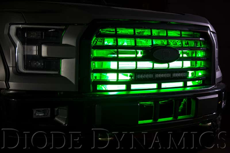 Diode Dynamics — Diode Dynamics RGBW Grille Strip Kit 2pc Multicolor - view 5