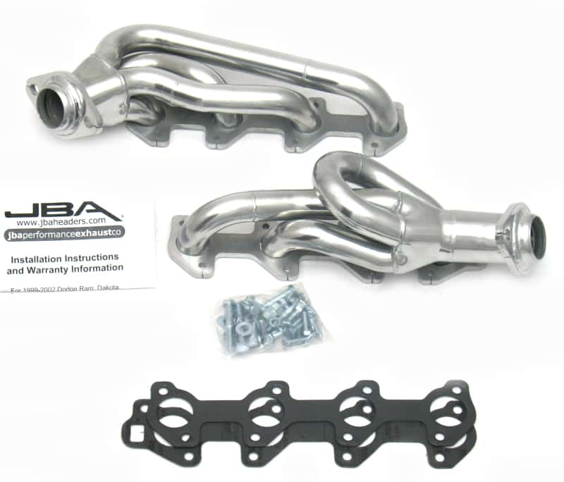 JBA — JBA 00-03 Dodge 4.7L PowerTech 1-1/2in Primary Silver Ctd Cat4Ward Header
Exhaust Header - view 1