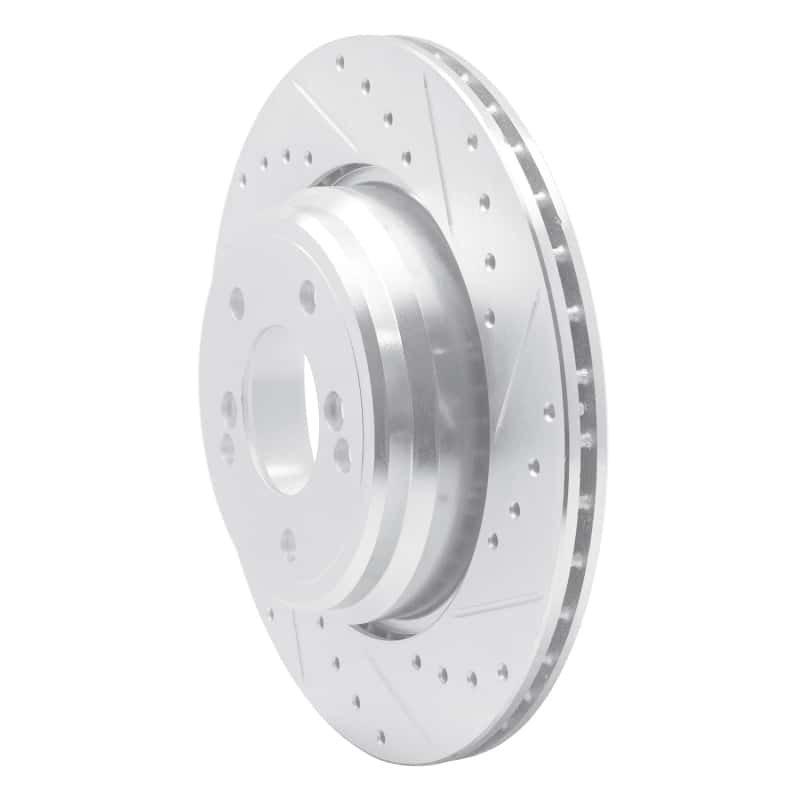 R1 Concepts — R1 00-06 BMW M5 Rear Right Drilled & Slotted Silver Brake Rotor
R1 Brake Rotor Drill - view 2