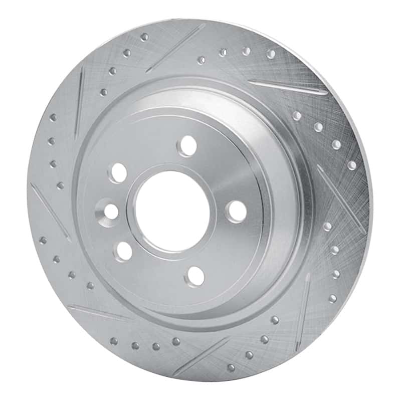 R1 Concepts — R1 09-15 Ford Focus RS (Mexico) Rear Left Drilled & Slotted Silver Brake Rotor
R1 Brake Rotor Drill - view 2