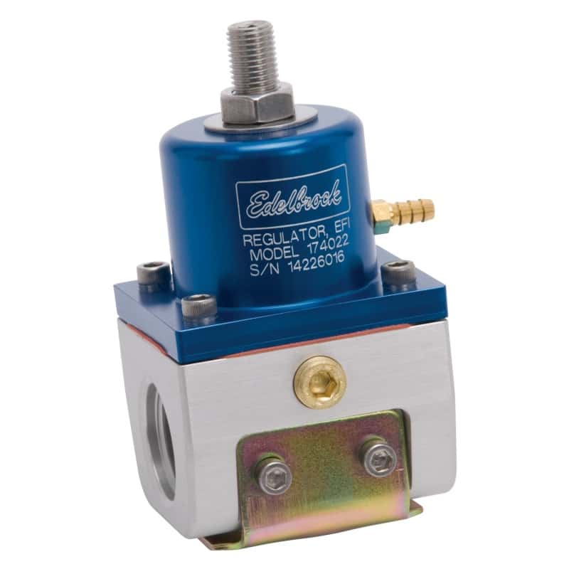 Edelbrock — Edelbrock Fuel Pressure Regulator EFI 180 GPH 35-90 PSI -10In/Out -6 Return Blue/Clear
PUMPS - view 1