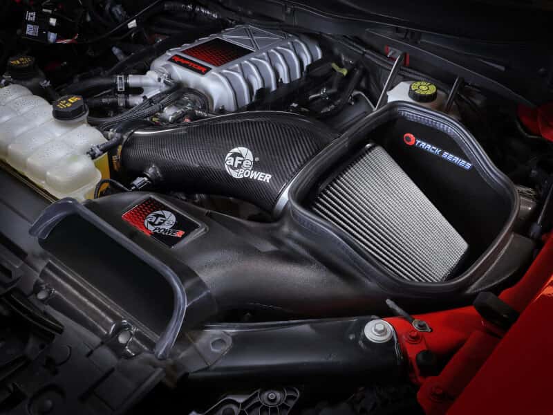 aFe — aFe 23-24 Ford F150 Raptor R V8 5.2L Supercharged Track Series Air Intake w/ PDS Filter
Track Series Intake  - view 9