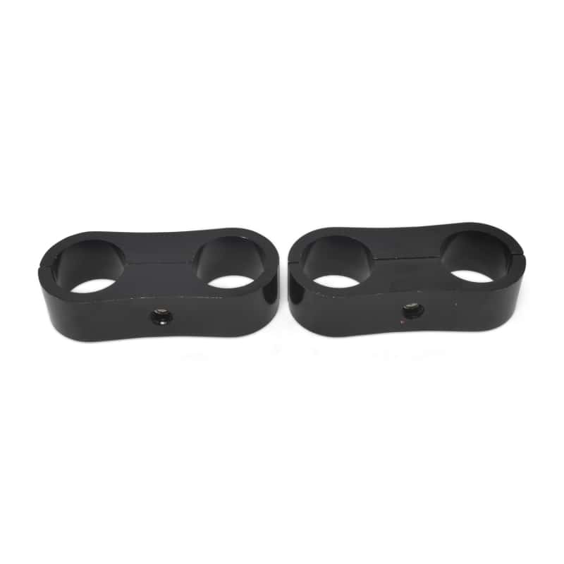 Russell — Russell Hose Separator For -12 Braided Hose Black Anodize (2 Pack) - view 2
