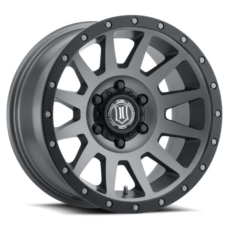 ICON — ICON Compression 17x8.5 6x5.5 0mm Offset 4.75in BS 106.1mm Bore Titanium Wheel
COMPRESSION WHEEL - view 1