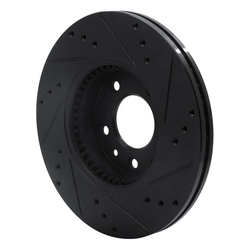 R1 Concepts — R1 06-13 Ford Fusion Front Left Drilled & Slotted Black Brake Rotor
R1 Brake Rotor Drill - view 4