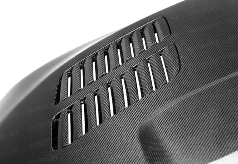 Seibon — Seibon 12-13 BMW F30 GTR-Style Carbon Fiber Hood - view 4