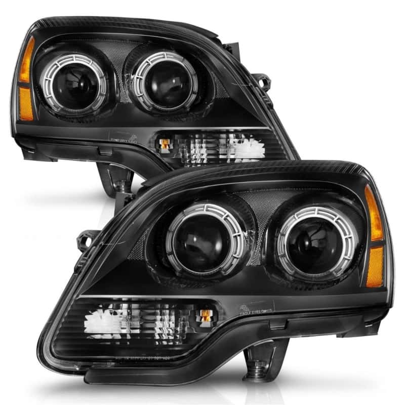 ANZO — ANZO 2007-2012 GMC Acadia Projector Headlights Black Housing
Head Light Set
HdLt - view 3