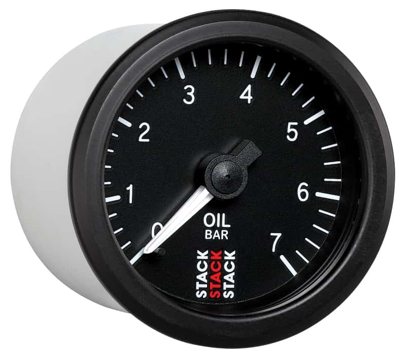 AutoMeter — Autometer Stack Instruments 52mm 0-7 BAR M10 (M) Mechanical Oil Pressure Gauge - Black
Ga OilP Mech Bk 7Bar - view 5