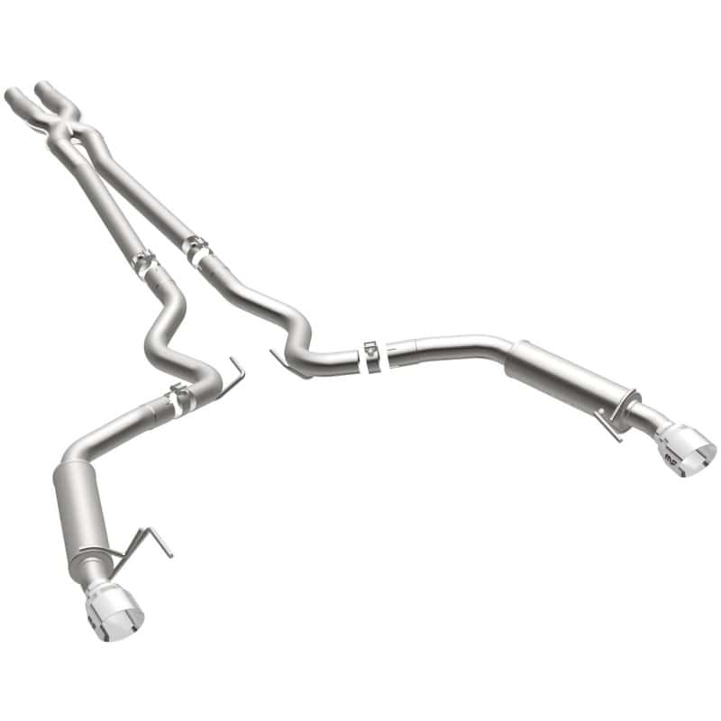 Magnaflow — MagnaFlow Cat Back, SS, 2.5in, Competition, Dual Split Polished 4.5in Tips 2015 Ford Mustang V6 3.7L
Cat-Back - view 30