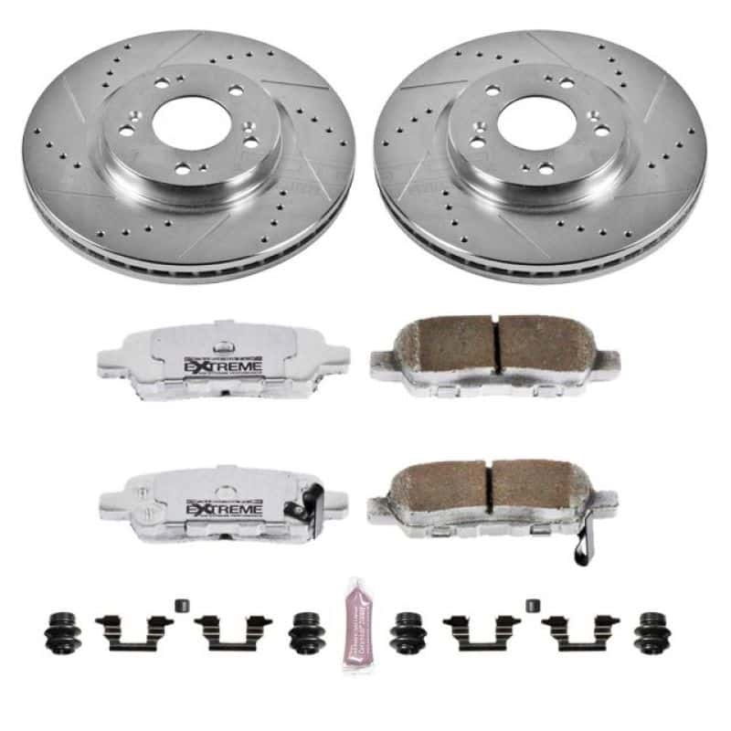PowerStop — Power Stop 02-06 Nissan Altima Rear Z26 Street Warrior Brake Kit - view 1