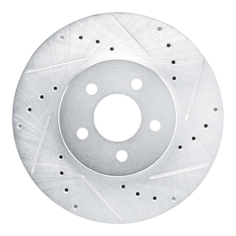 R1 Concepts — R1 89-95 Chrysler LeBaron Front Right Drilled & Slotted Silver Brake Rotor
R1 Brake Rotor Drill - view 1