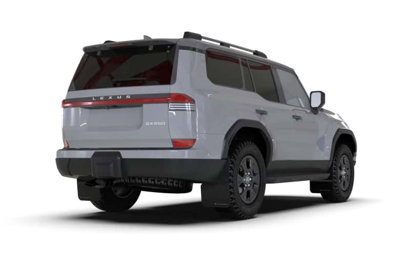 Rally Armor — Rally Armor 24-25 Lexus GX 550 Luxury Black UR Mud Flap - Silver Logo - view 4