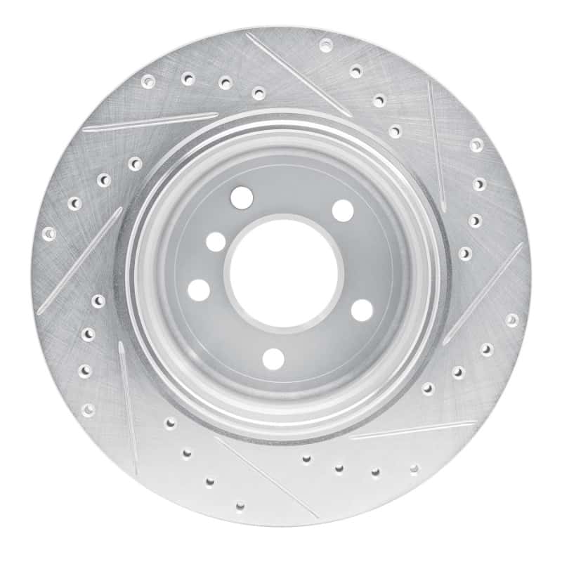 R1 Concepts — R1 06-10 BMW 530XI Rear Left Drilled & Slotted Silver Brake Rotor
R1 Brake Rotor Drill - view 5