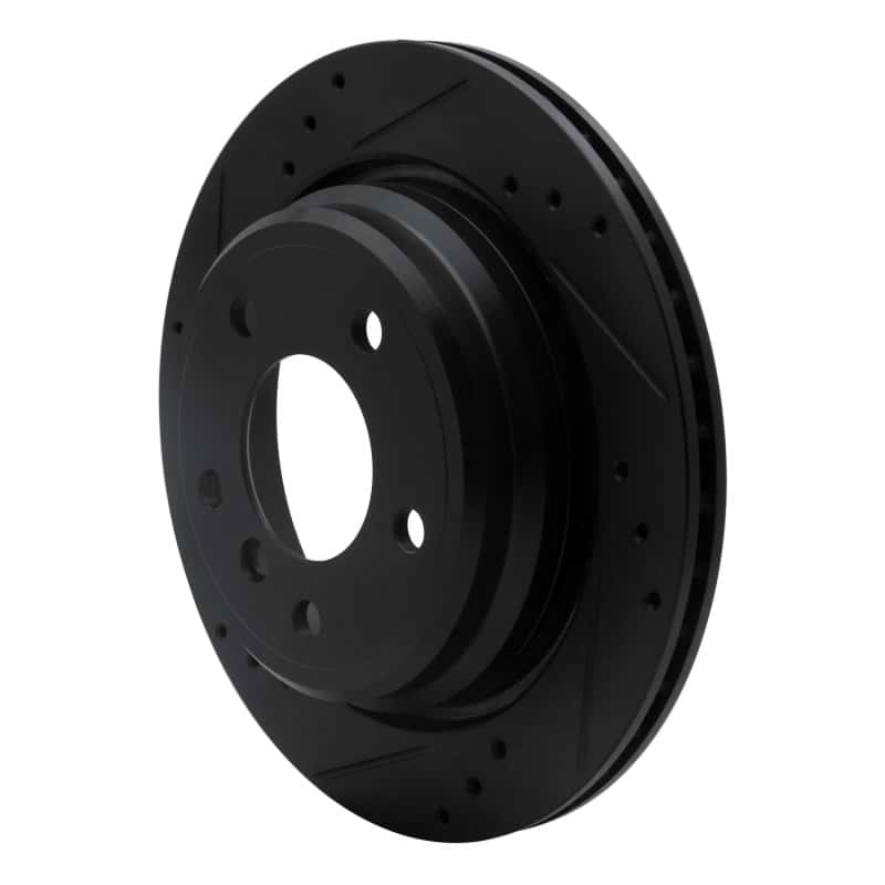 R1 Concepts — R1 96-03 BMW 525I (USA/Canada) Rear Left Drilled & Slotted Black Brake Rotor
R1 Brake Rotor Drill - view 2