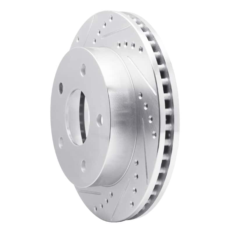 R1 Concepts — R1 00-02 Dodge Ram 1500 Pickup Front Left Drilled & Slotted Silver Brake Rotor
R1 Brake Rotor Drill - view 2