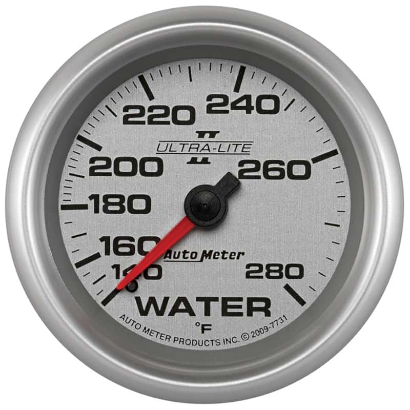 AutoMeter — Autometer Ultra-Lite II 2 5/8in 140-280 Degree F Mechanical Water Temperature Gauge
2-5/8" WATER TEMP, 1 - view 1