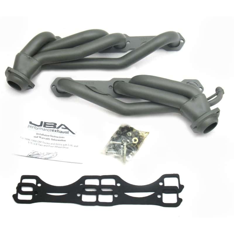 JBA — JBA 96-00 GM Truck 5.0L/5.7L SBC w/o A.I.R. 1-1/2in Primary Ti Ctd Cat4Ward Header
Exhaust Header - view 2