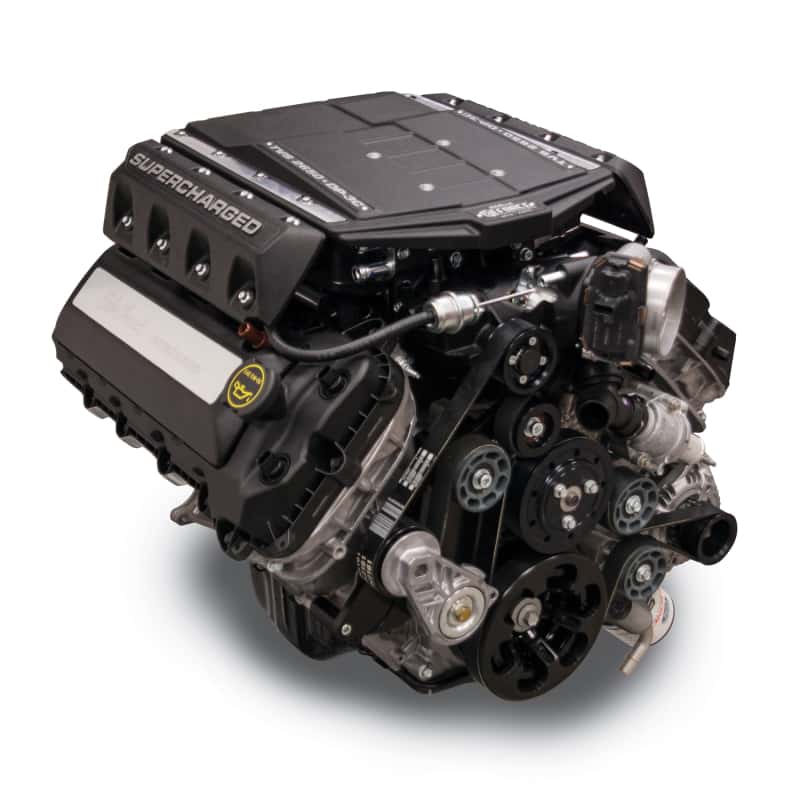 Edelbrock — Edelbrock Crate Engine Supercharged Gen2 Coyote 5.0L w/8-Rib Belt Drive & Electronics (R2650-DP3C)
CRATE ENGINE - view 2