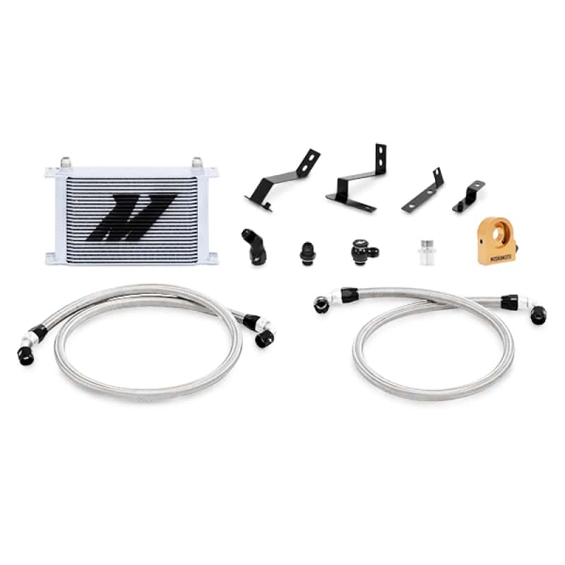 Mishimoto — Mishimoto 2016+ Chevy Camaro Oil Cooler Kit w/ Thermostat - Silver - view 4