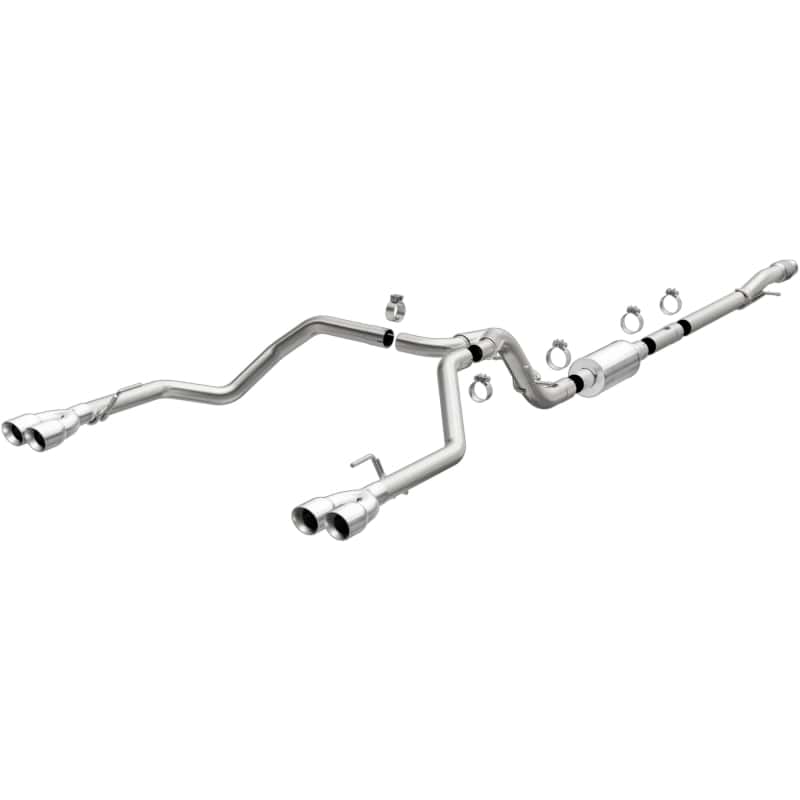 Magnaflow — MagnaFlow 2019 Chevy Silverado 1500 V8 5.3L Street Series Quad Split Rear Exhaust w/ Polished Tips
Cat-Back - view 2