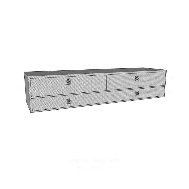 Westin — Westin/Brute High Cap 96in Stake Bed Contractor TopSider w/ Doors - Aluminum
ToolBxTrkBedSideRail - view 3